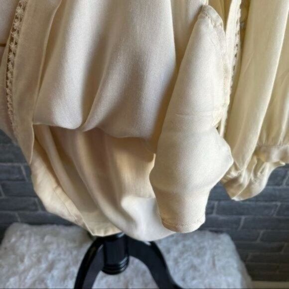 Magali Pascal Ivory Cream Embroidered Floral Dress - Picture 9 of 12